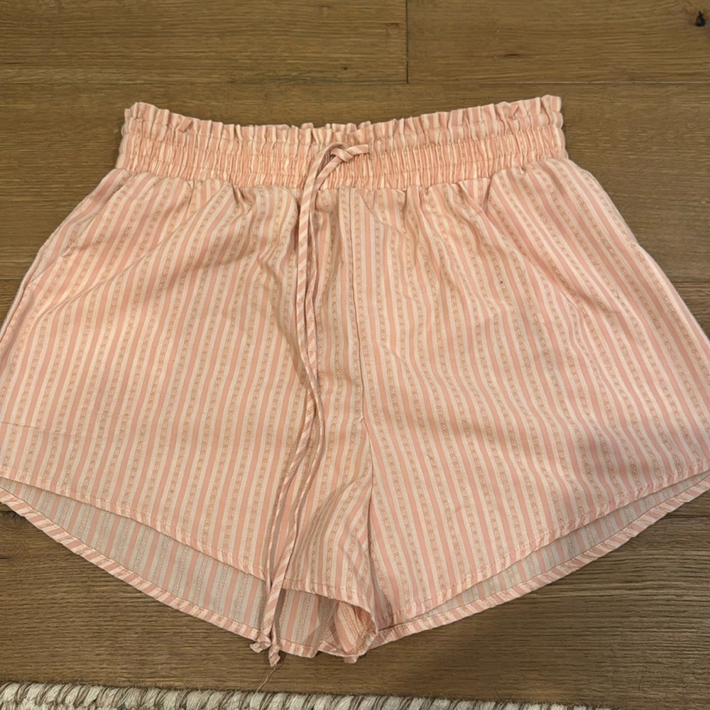 Cute summer shorts with pinstripes